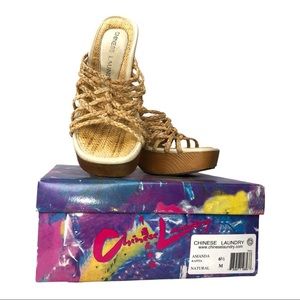 Chinese Laundry Vintage Amanda Woven wedge sandal